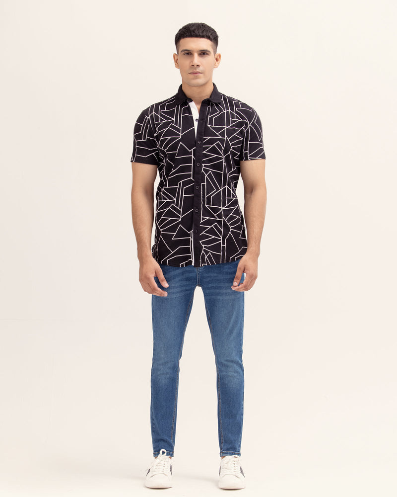 Men Graphic Button Down - Engine - Buy Now
