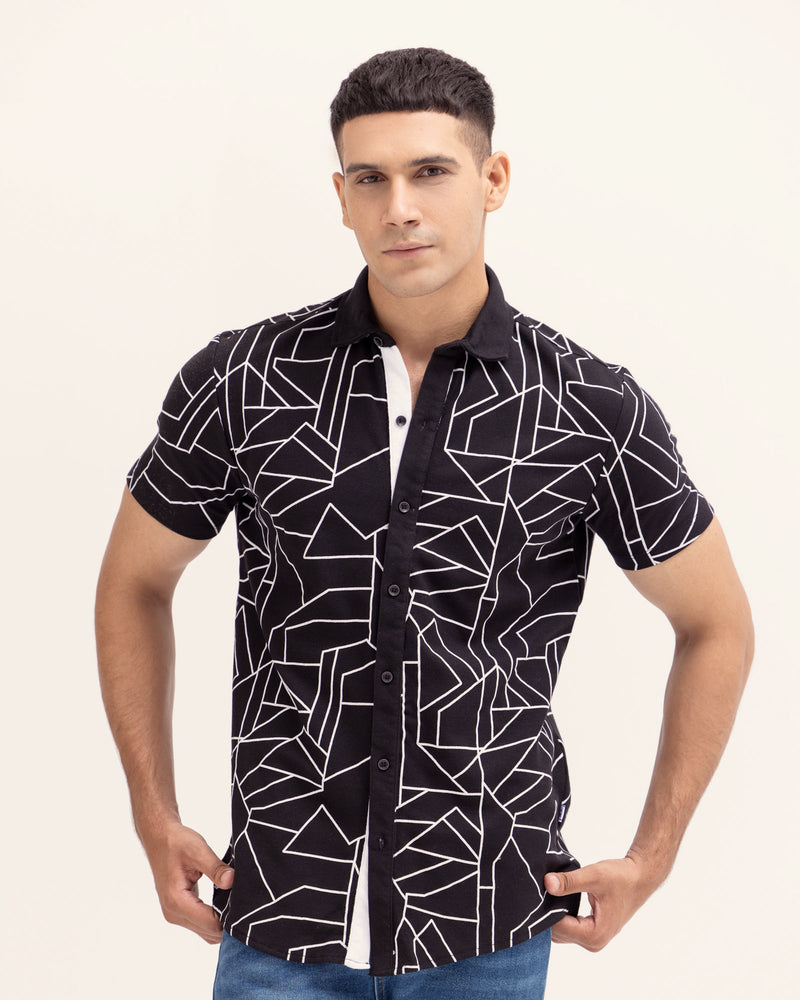 Men Graphic Button Down - Engine - Buy Now