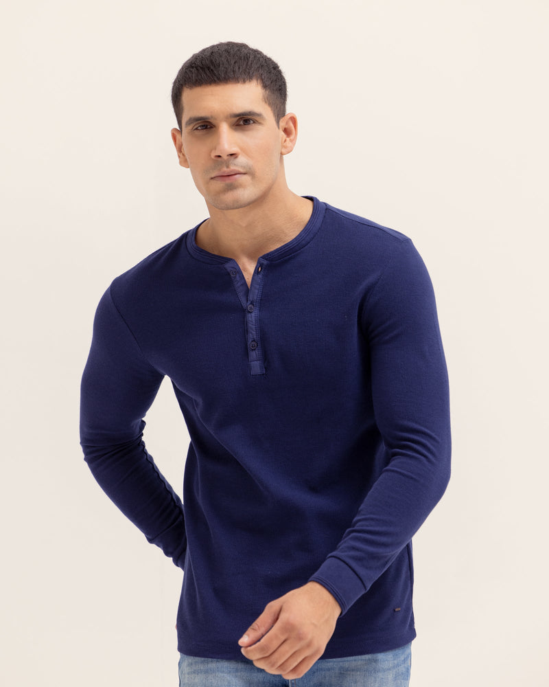 Men Basic Long Sleeves Henley - Engine - Buy Now