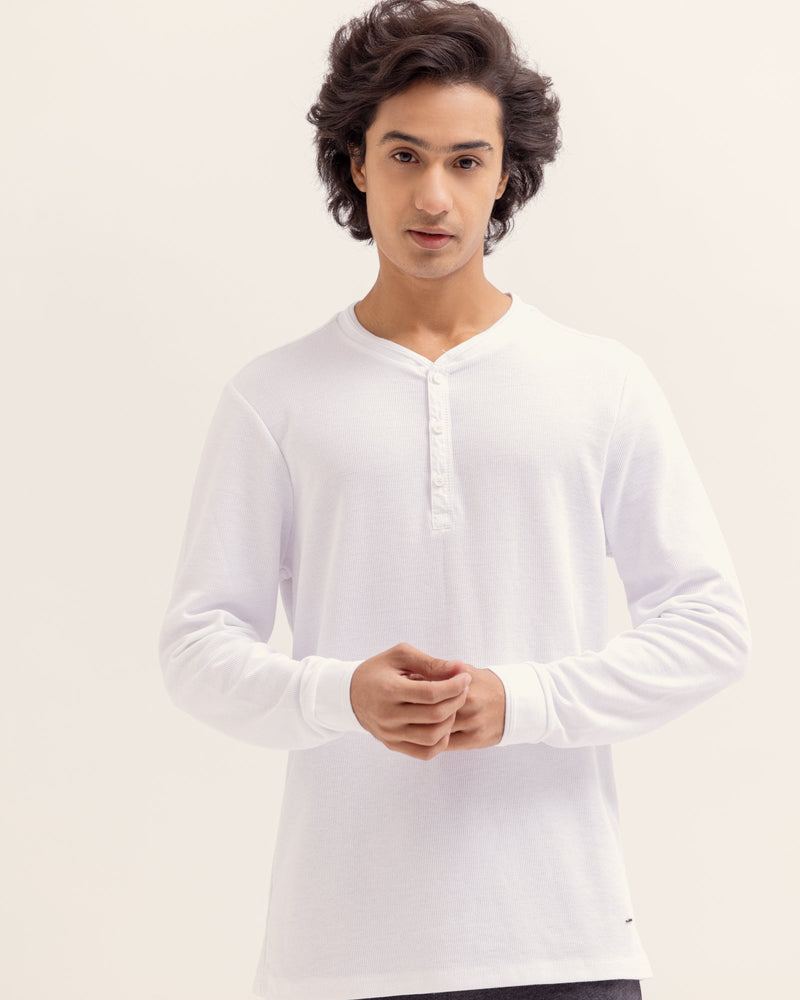 Men Basic Long Sleeves Henley - Engine - Buy Now