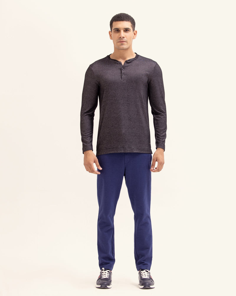 Men Basic Sleeved Henley - Engine - Buy Now