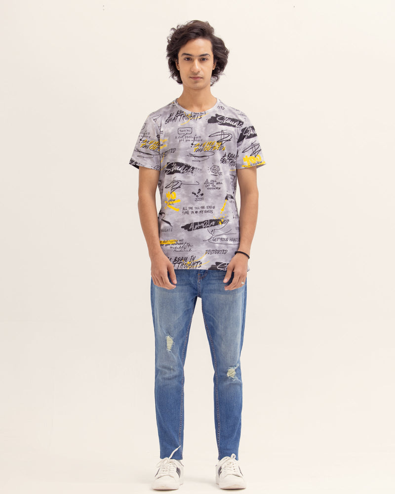 Men Printed T Shirt - Engine - Buy Now