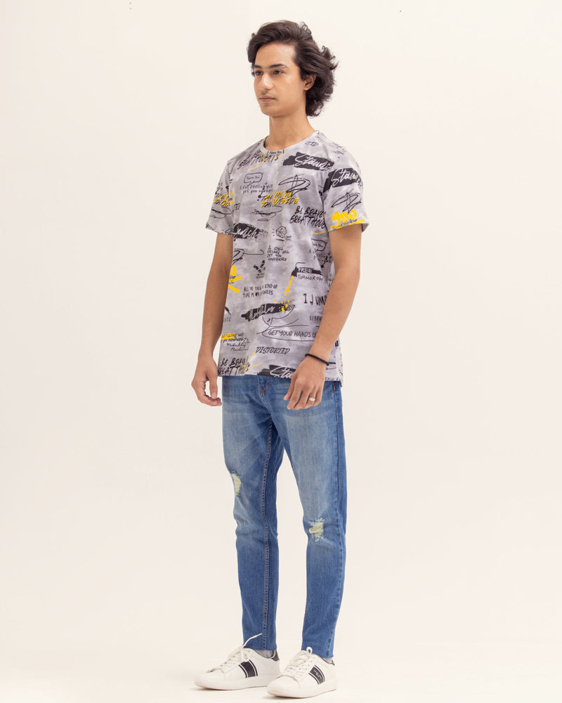 Men Printed T Shirt - Engine - Buy Now