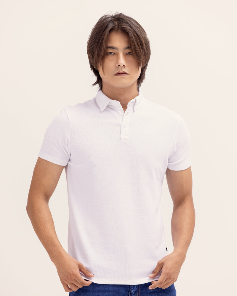 Men Solid Polo Tee - Engine - Buy Now