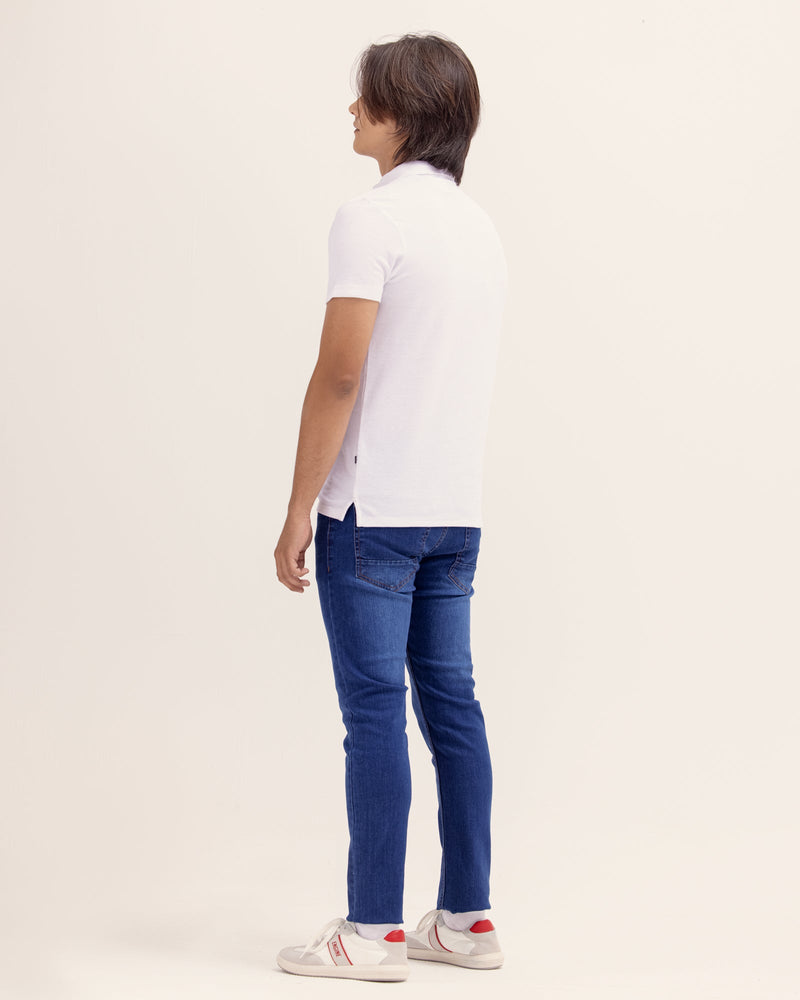 Men Solid Polo Tee - Engine - Buy Now