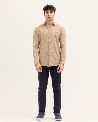 Men Printed Button Down