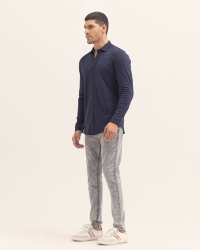 Men Plain Button Down