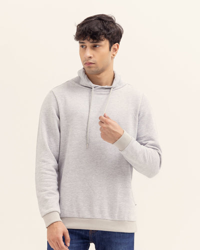 Men Mock Neck Sweatshirt