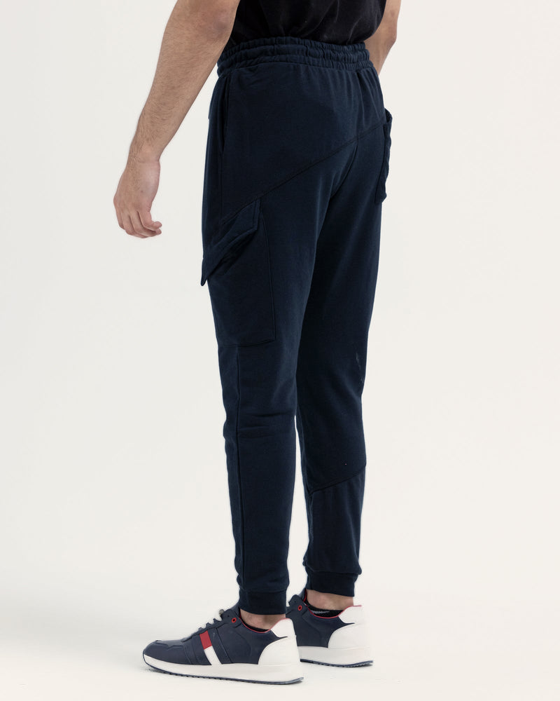 Men Black Color Terry Fashion Trouser - Engine - Buy Now