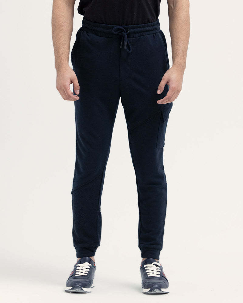 Men Black Color Terry Fashion Trouser - Engine - Buy Now