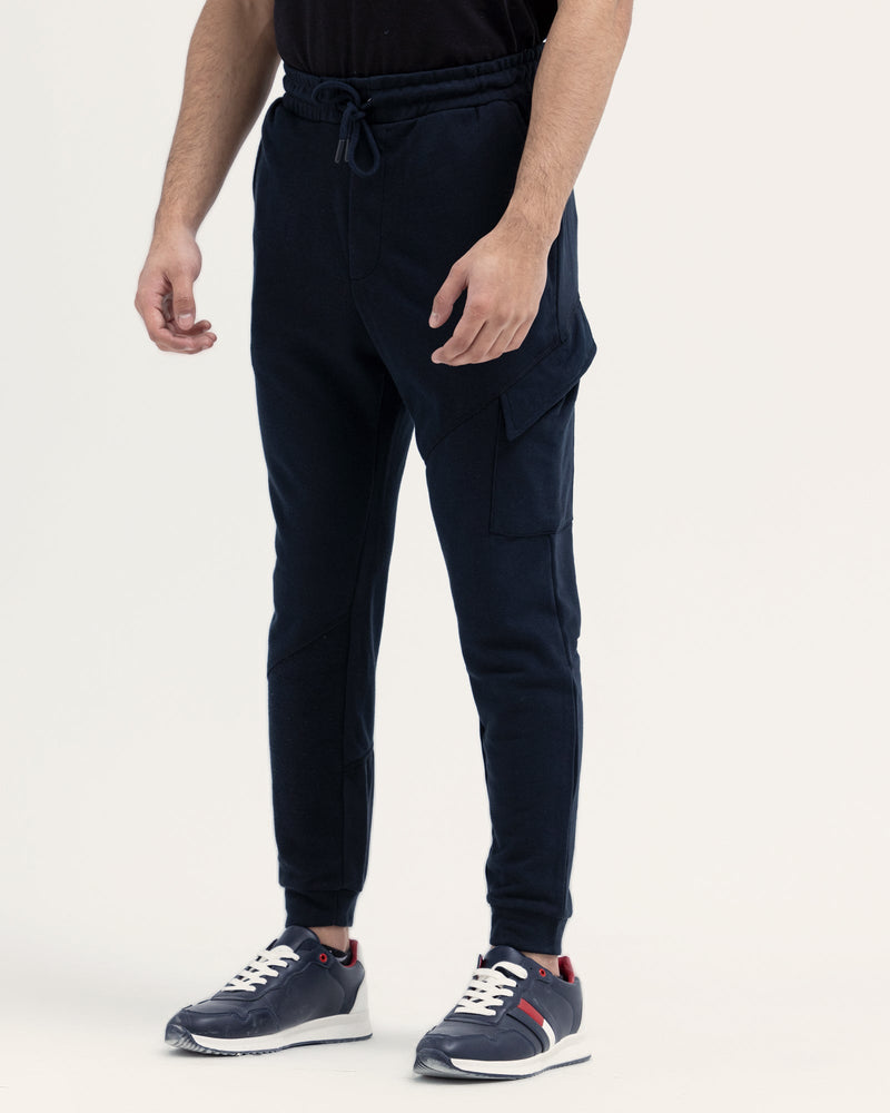 Men Black Color Terry Fashion Trouser - Engine - Buy Now