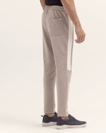 Men Biege Color Panel Straight Trouser - Engine - Buy Now