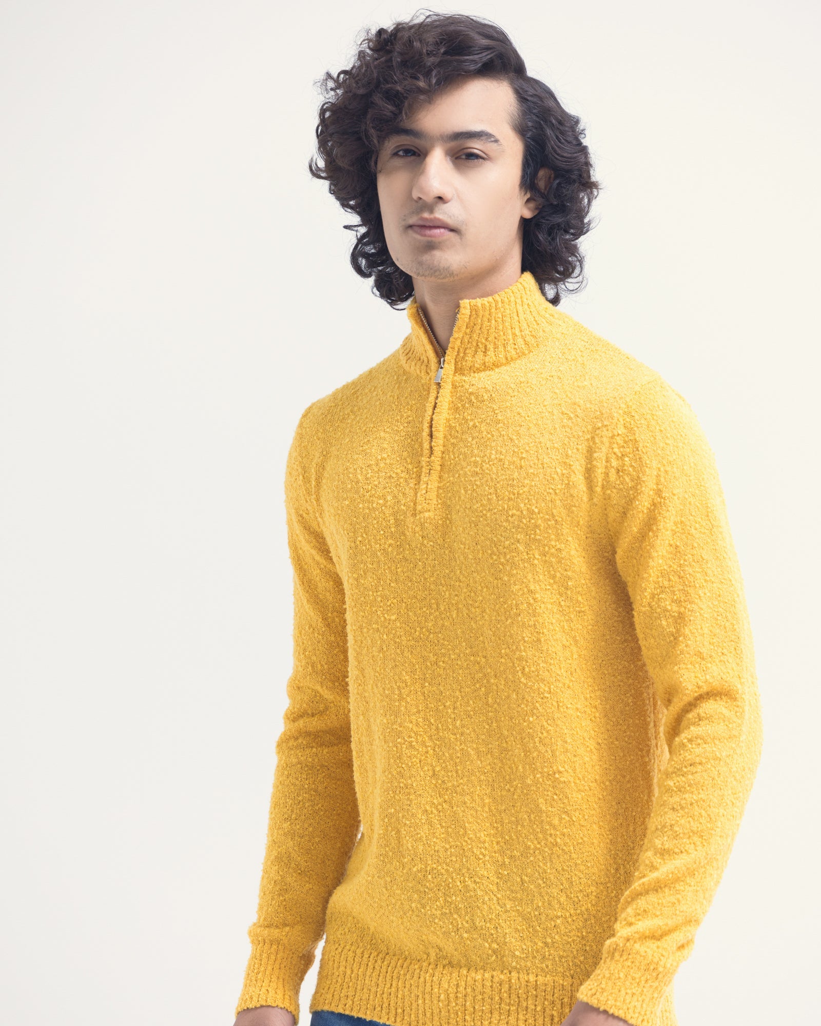 Yellow colour store sweater