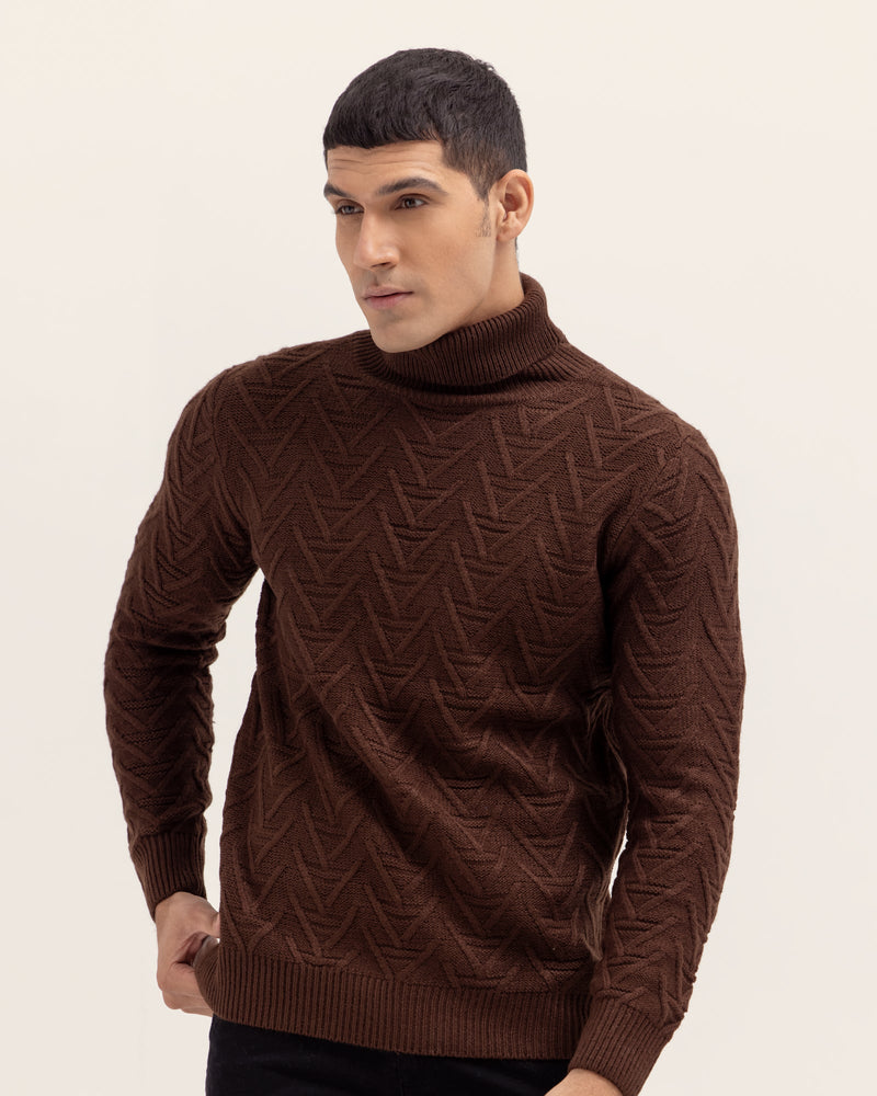 Men Mock Neck Sweater - Engine - Buy Now