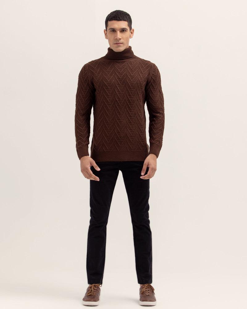Men Mock Neck Sweater - Engine - Buy Now