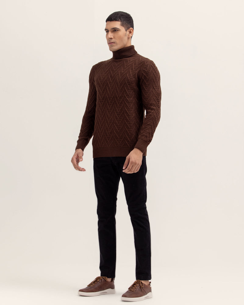 Men Mock Neck Sweater - Engine - Buy Now