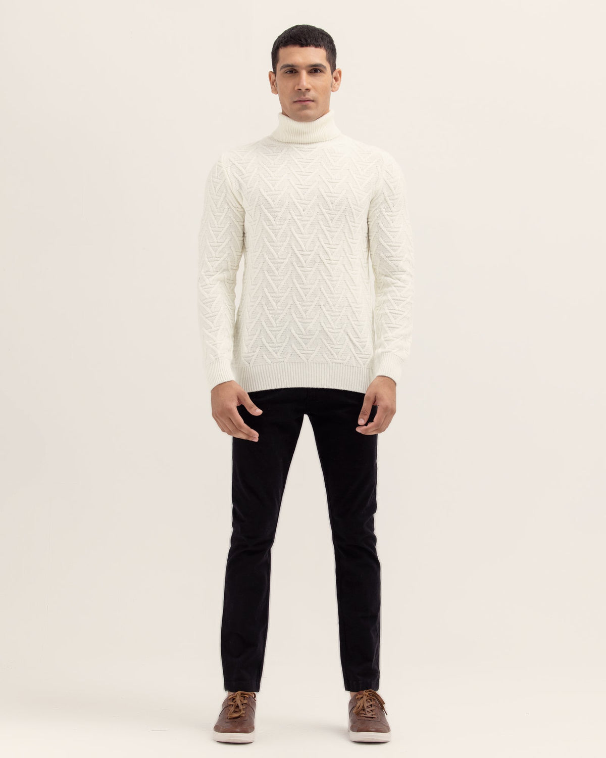 Men Mock Neck Sweater - Engine - Buy Now
