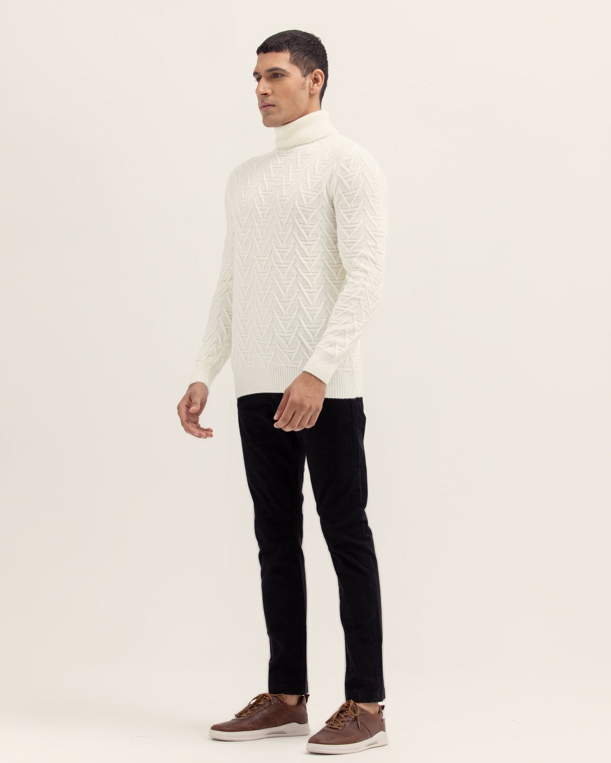 Men Mock Neck Sweater - Engine - Buy Now