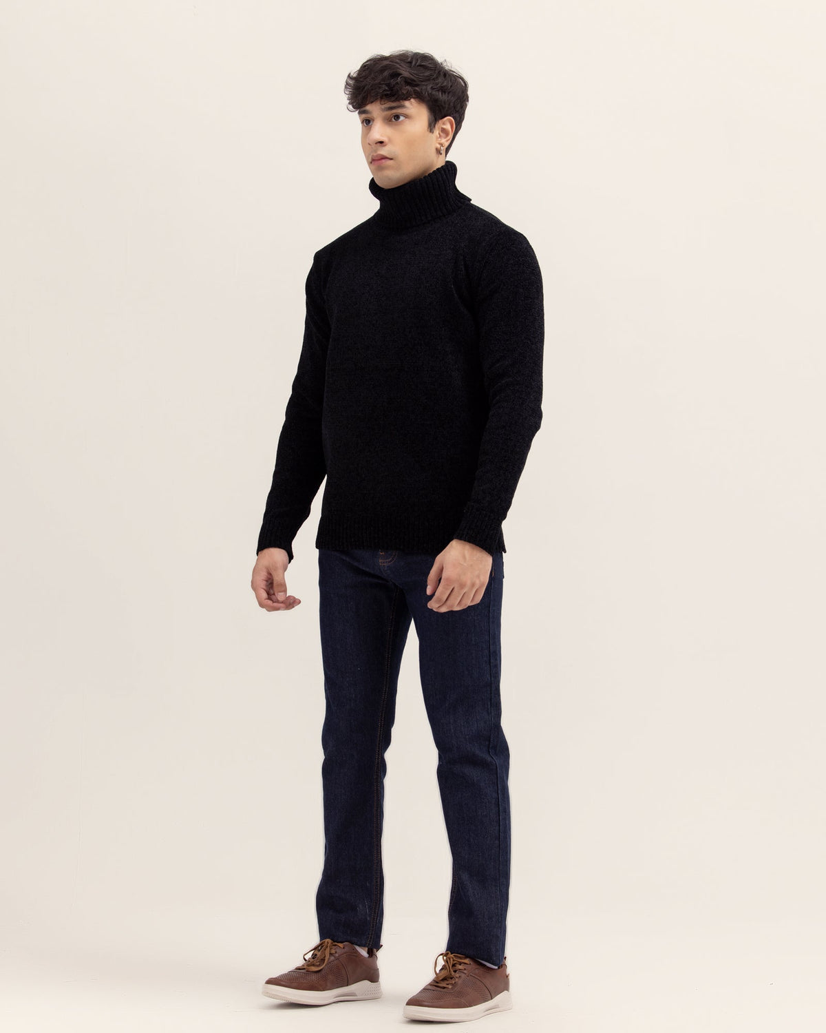 Men Mock Neck Sweater - Engine - Buy Now