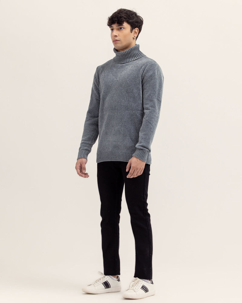 Men Mock Neck Sweater - Engine - Buy Now