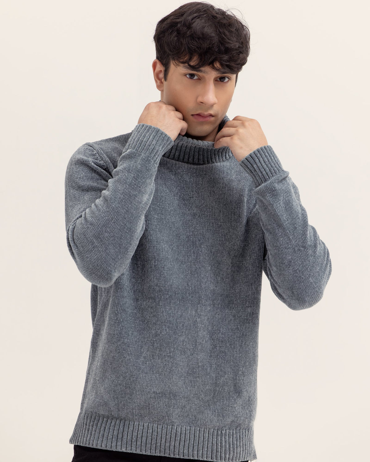 Men Mock Neck Sweater - Engine - Buy Now