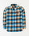 Boys Blue Color Flannel Long Sleeve Check Causal Shirt For BOYS - ENGINE
