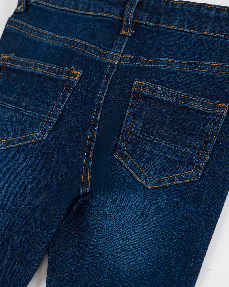 Baby Boy Dark Blue Color Slim Fit Denim - Engine - Buy Now