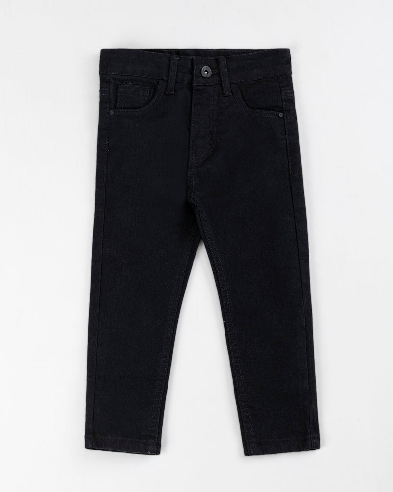 Baby Boy Black Color Slim Fit Denim - Engine - Buy Now