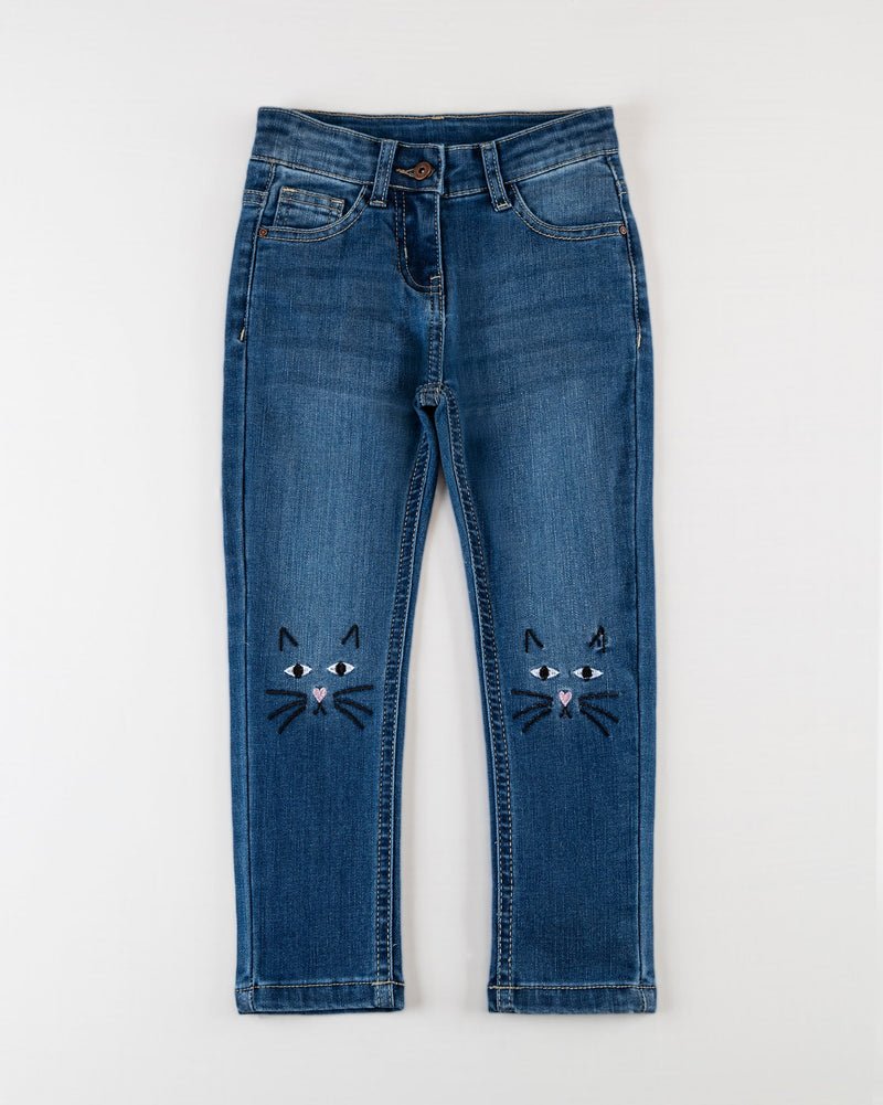Girls Blue Color Slim Fit Denim - Engine - Buy Now