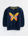 Girls Navy Color Sweat Shirt For GIRLS - ENGINE