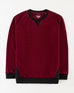 Boys Maroon Color Ottoman Jersey Fashion Sweatshirt