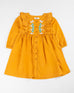Baby Girl Mustered Color Dress Woven Top