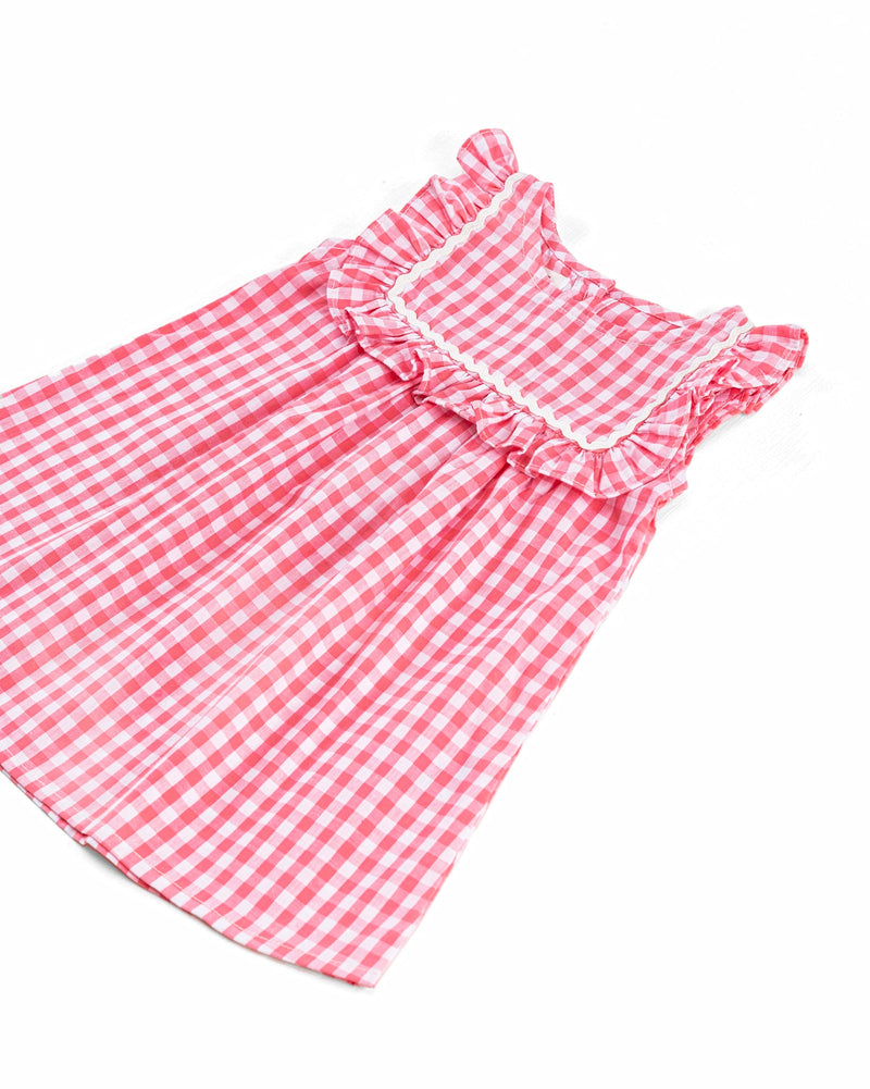 Girls Checkered Frill Top - Engine - Buy Now