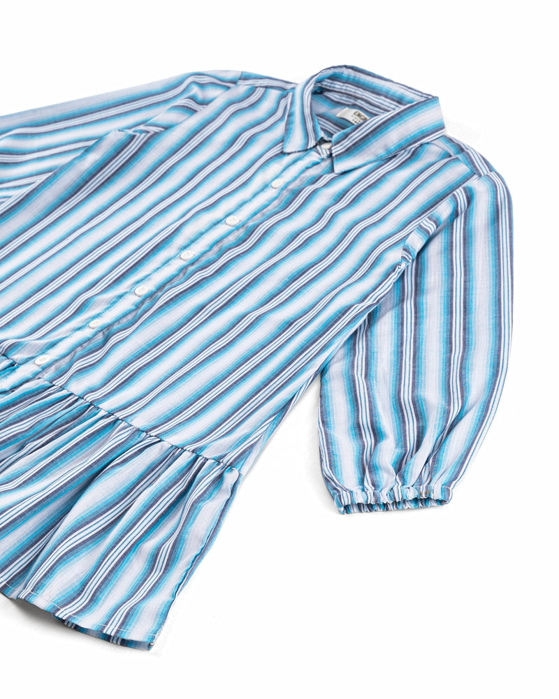 Girls Striped Lower Panel Dress - Engine - Buy Now